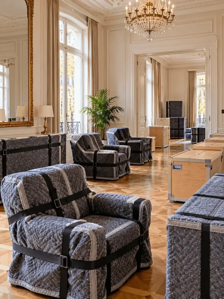 Déménagement d'ambassade à Bruxelles : mobilier de réception protégé